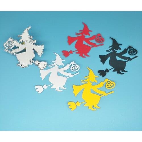 New Halloween wizard, witch metal cutting mold photo album cardboard DIY gift card decoration embossed crafts