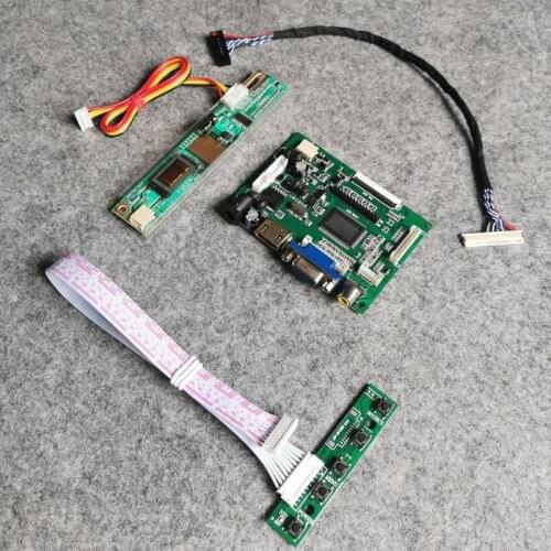 Display controller drive board For B154EW04/B154EW06/B154EW08 panel 30-Pin LVDS LCD screen 1280*800 VGA+AV DIY kit 1-CCFL