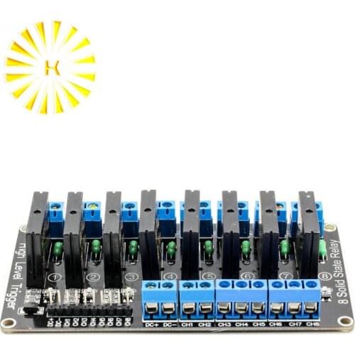 8 Channel 5V DC Relay Module Solid State Low Level G3MB-202P Relay SSR AVR DSP for arduino Diy Kit