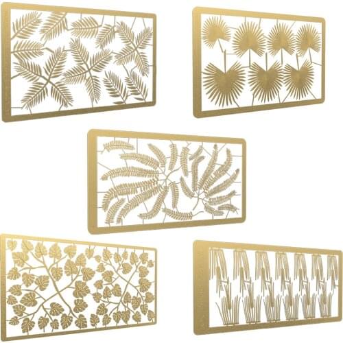 DIY Model Leaves Painting Tools Stenciling Template Leaf Pattern Painting Plate Decoration Building Supply Crafts Accessories