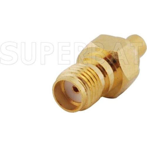 Superbat 5 pcs SMA-MMCX Adapter SMA Jack to MMCX Jack Straight RF Coaxial Connector