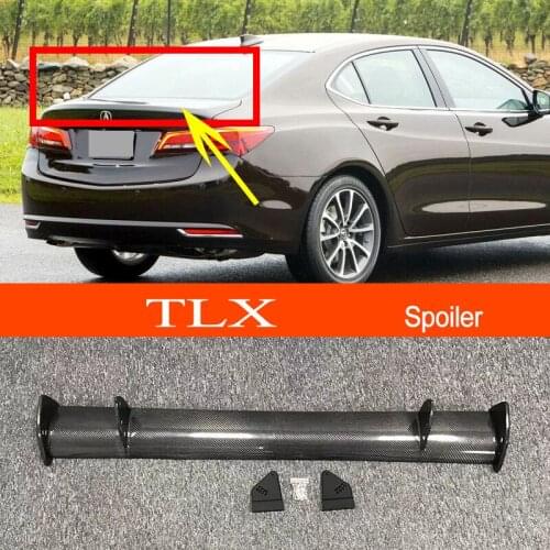 TLX 2014-2019 Real Carbon Fiber GT-style Car-styling Sporty Rear Trunk Wing Spoiler for Acura TLX 2014-2019 Sedan