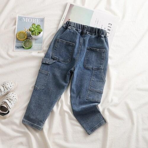 Spring Girls Jeans Baby Kids Jeans for Children Boys Girls Thin Denim Pants Toddler Pants Girls Kids Pants for Boy Girl 3-8Y