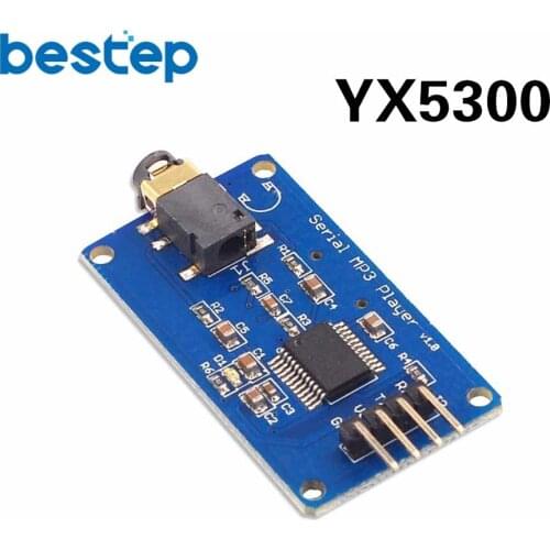 YX5300 UART TTL Serial Control MP3 Music Player Module Support MP3/WAV Micro SD/SDHC Card For Arduino/AVR/ARM/PIC 3.2-5.2V DC
