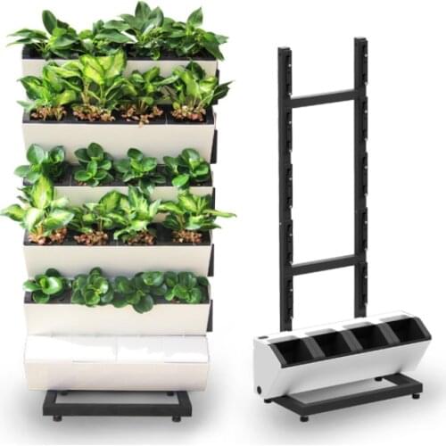 2021 GreenSun HydroFalls green wall system vertical garden planter self watering planter green wall plant pot