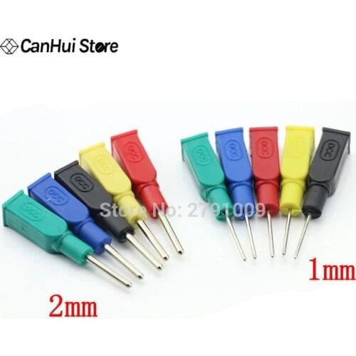 5Pcs/lot DCC Copper 4mm Banana Female To 1/2mm Pin Tip Head For Multimeter Test Probes Wholesale