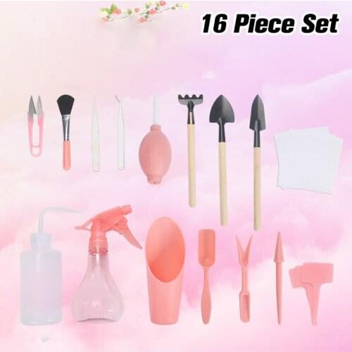 7/12/16pcs Garden Planter Kit Succulent Planting DIY Tool Set Transplant Seedling Tool Bonsai Fertilizer Drilling Device