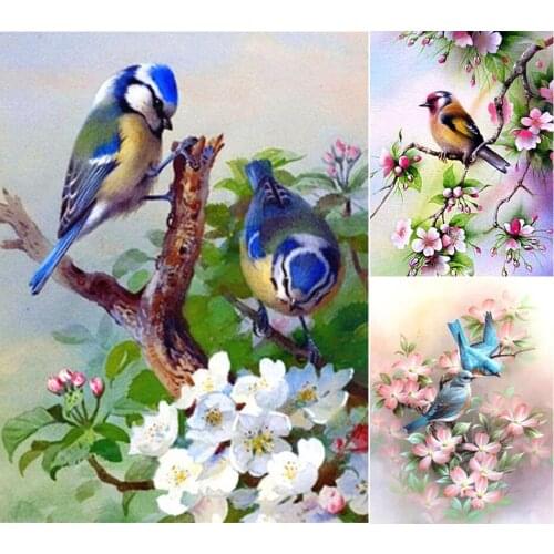 DIY 5D Diamond Painting Bird Cross Stitch Full Square Drill Embroidery Diamond Animals Mosaic Picture Of Rhinestones Decor Gift