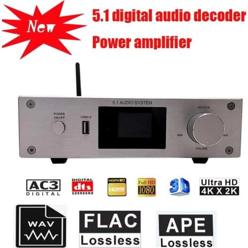 5.1 Audio Decoder Lossless DTS Dolby AC3 HDMI USB Bluetooth Digital Power Amplifier Support set-top box Blu ray DVD, projection