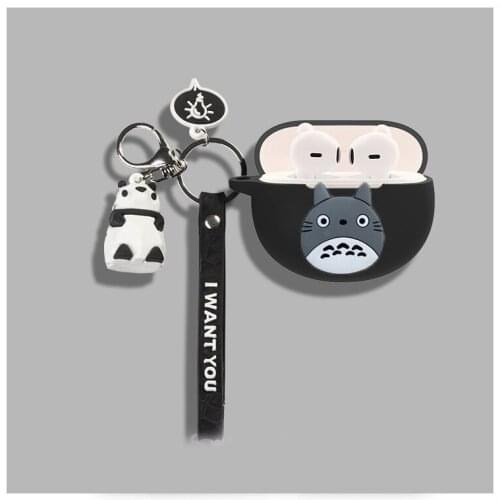 For OPPO Enco Air TWS Wireless Bluetooth Earphone Case with keychain Panda Protect Cover For OPPOENCO X silicone case