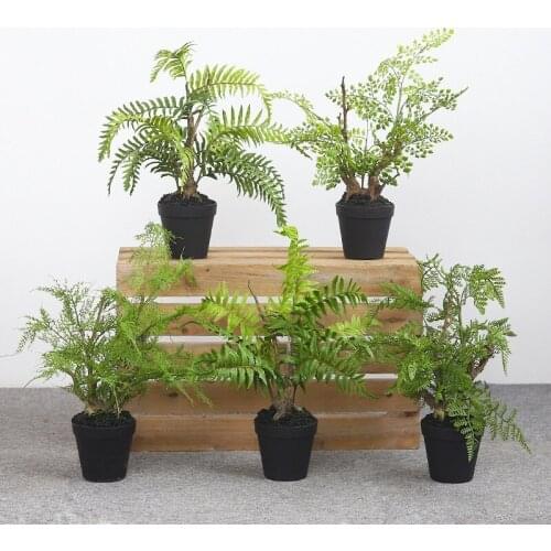 European Artificial Plants Green faux plants Decorative Bonsai Small Ornaments Living Room Indoor Potted Furnishings fake plants