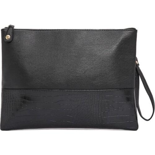 Korean version of the mens clutch bag crocodile pattern fashion clutch bag tide bag mobile phone bag shopping package