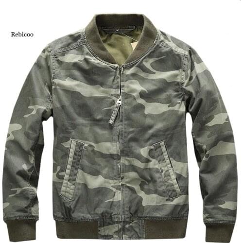 Camouflage Jackets Men Military Baseball Jacket Casual Fashion Spring Autumn Camo Tactical Coat Male Green Khaki