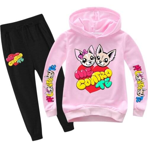 New Autumn Baby Girls Clothing Set Hoodie + Pants Boys Children Me Contro Te Clothes Kids Hooded Tracksuit Sweatshirt Sport Suit