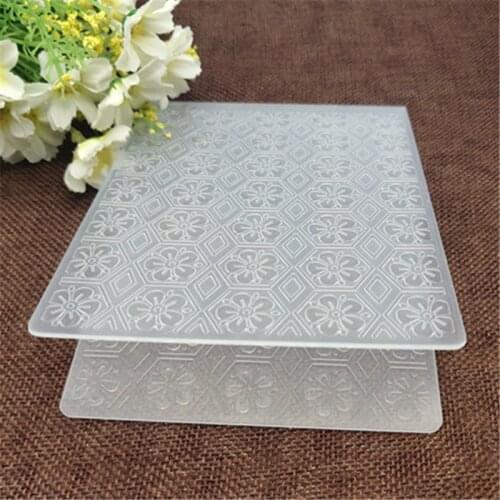 Hexagon geometric flowers print DIY Plastic Embossing Folders for DIY Scrapbooking Paper Craft/Card Making Decoration Supplies