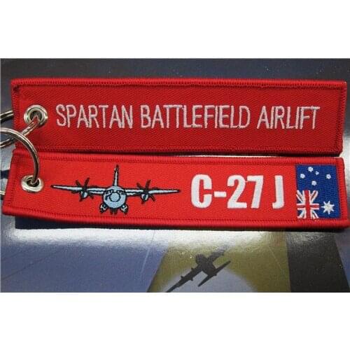 RAAF Spartan Battlefield Airlift C-27J Key Tag Embroidered Tags