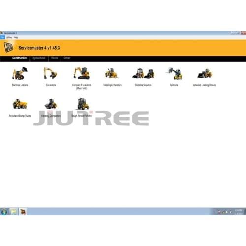 Construction Equipment diagnostic tool software for JCB ServiceMaster 4 (1.45.3)