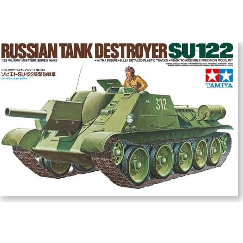 Tamiya Assembled Model 1/35 Russian Destroyer SU-122 Tank Toy Intelligence Manual