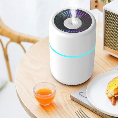 USB Humidifier for Kids Small Home Cool Mist with Colorful Night Light Auto Shut-Off Car Essential Oil Diffuser 260ml ALI88