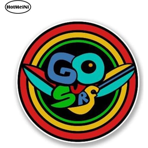 HotMeiNi 13cm x 13cm Funny Go Surf Car Stickers Vinyl Reflective Decal for Car Head Engine Cover Windows Trunk Decoration