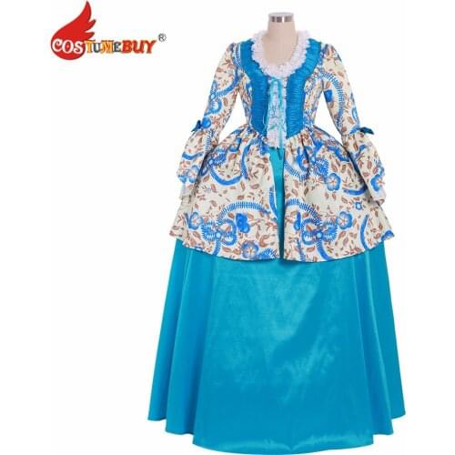 Costumebuy Queen Marie Antoinette French Women Ball Gown Vintage Renaissance Rococo Victorian Prom Cosplay Costume Custom Made