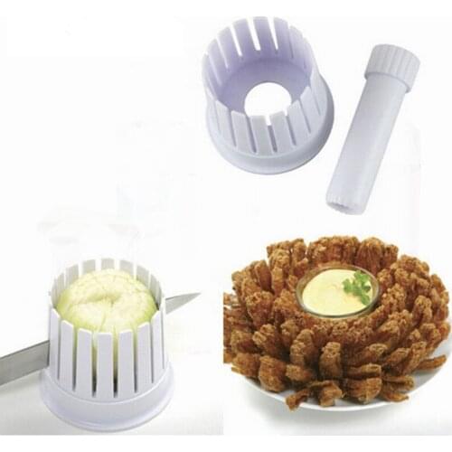 1PC Onion Blossom Maker Onion Slicer Chopper Cutter Blossom Maker Cutting Cut Onion Flower Kitchen Vegetable Tool QA 128