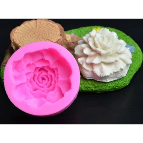 KLM 1PCS Liquid Fleshy Plant Silicone Fondant Cake Mold Handmade Soap Candle Tools