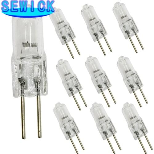 50pcs Transparent Halogen Lamp Beads G4 12V 35W Warm LED G4 White 12V 2900k G4 35W Light Microscope Halogen Q7K6