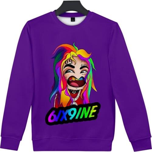 6IX9INE 3D print autumn and winter Holiday passionate Men/Women Kawaii Youthful Harajuku vitality Style clothes Round