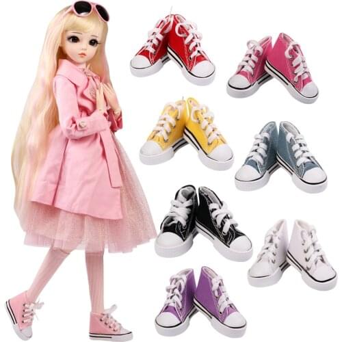 UCanaan 1/3 BJD Dolls Accessories 1 Pair Of 8CM PU Shoes High Heels Doll Shoes Fit 60CM Doll Boots Accessories Toys