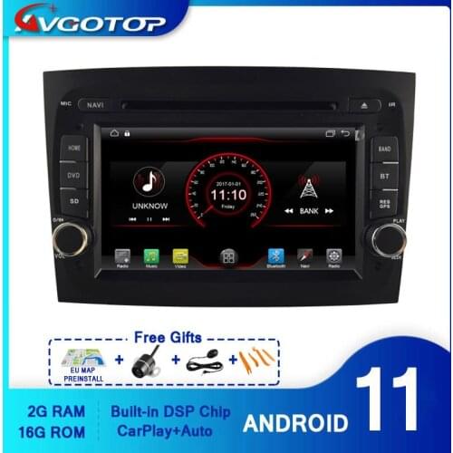 AVGOTOP Android 10 Wince Car Radio DVD Player For FIAT DOBLO 2016 2G 16G Vehicle GPS Multimedia