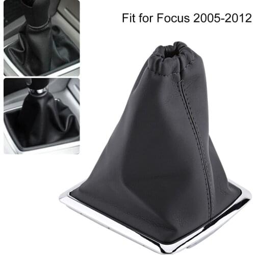 Car Gear Shift Stick Gaiter Boot PU Leather Dust Cover Replacement For Ford Focus 2005-2012 Automobile Gear Dust Cover