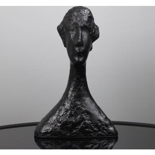 White Abstract Woman Figure Sculpture Resin Character Ornaments Imitate Plaster Statue Interior Decoration Home Furnishing Decor