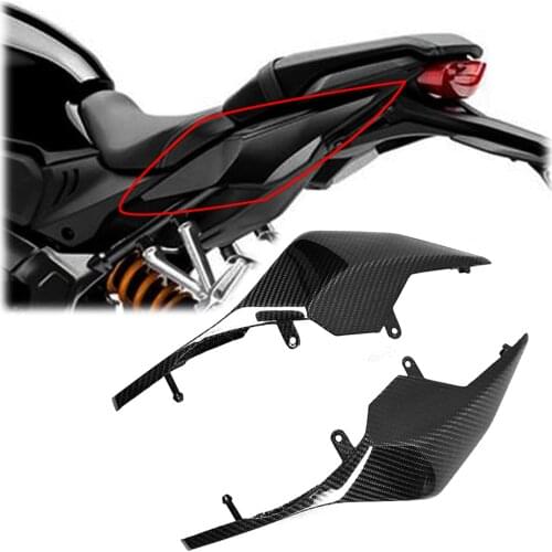Motorcycle Carbon Fiber Gloss 100% Twill Weave Tailstock Side Panel Side Fairing for Honda CB650R CBR650R 2019-2021