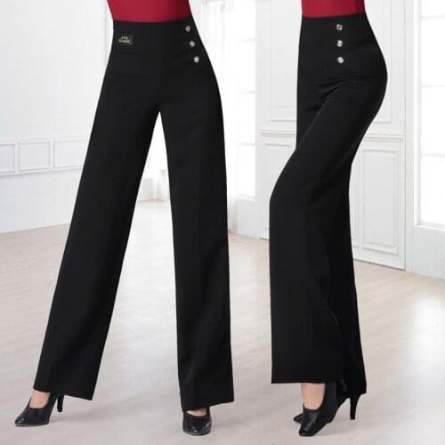 Fashion Latin Dance Pants Adult Female Stage Practice Trousers Ladies Modern Ballroom Tango Salsa Samba Dancing Clothes DL6085