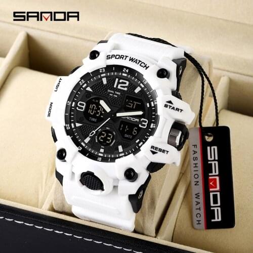 BASID Brand Mens Sports Business Fitness Watch Man Fashion Analog Digital Wristwatches Waterproof Swimming Military Watches