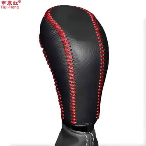 Yuji-Hong Car Automatic Gear Covers Case for Buick Encore Gear Shift Collars Genuine Leather Car-styling DIY Hand-stitched