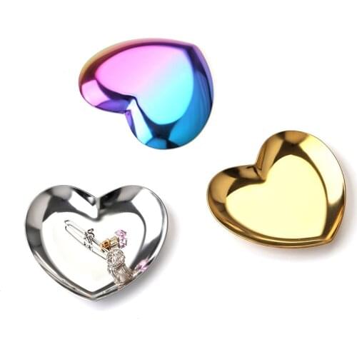 Stainless Steel Dessert Plate Nordic Style Retro Metal Plate Gold Tray Fruit Plate Kitchen Dining Plates Home Decor