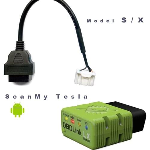 OBDLink LX OBD2 / EOBD Diagnostic Adapter Interface For Scan My Tesla Model S/X And All Protocols