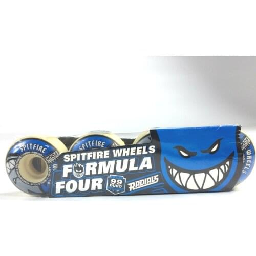 Bule Spitfire Wheels Skateboard Wheels Radials Formula 99D Hardness Professional Wheels 52mm First Choice for Skaters