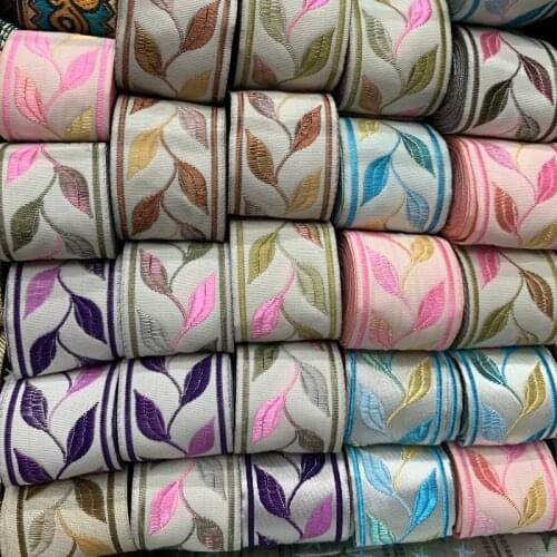 10 Yard 3.3cm 33mm Vintage Ethnic Embroidery Lace Ribbon Boho Lace Trim DIY Clothes Bag Accessories Embroidered Fabric