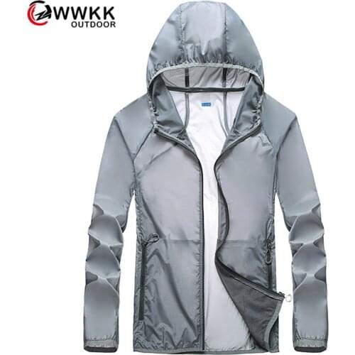 WWKK Mountaineering Jacket Casual Couple Sportswear Fashion Super Waterproof Breathable Windbreaker Zipper Hooded Hiking Jackets