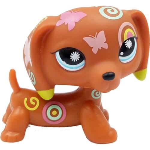 LPS Pet Shop Toys Original Animal PERSIAN YELLOW Cat Cute Kitty With Green Eyes Lovely Anime Toys For Kids