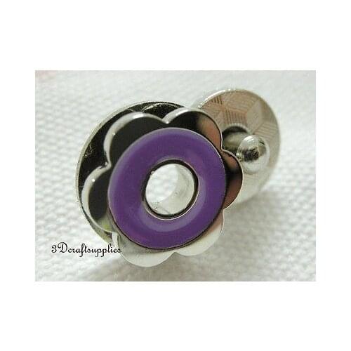 Magnetic Snaps bag button purse Magnetic Snaps button 17 mm purple F54