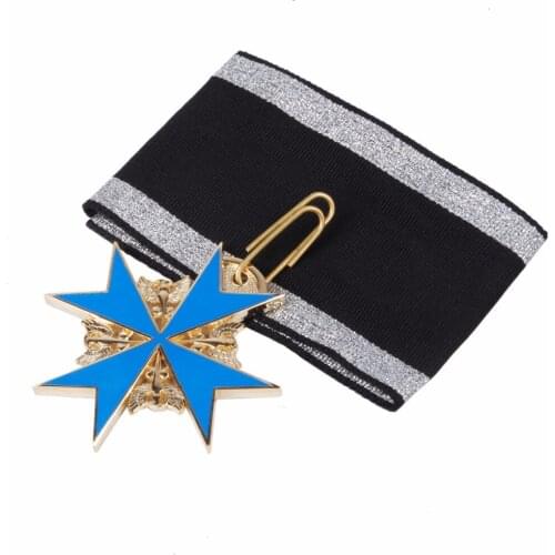 WWI GERMAN ARMY BLUE MAX MEDAL BADGE WITH RIBBON AND BOX