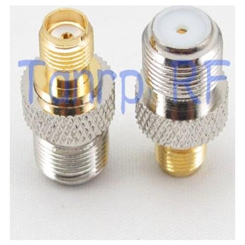 Wholesale SMA female jack to F female jack Straight RF connector Adapter for Antenna Router