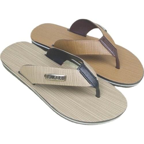 Wholesale Summer New Blowing Plastic Slippers Waterproof Non-Slip Flip-Flops Mens Clip Toe Slippers