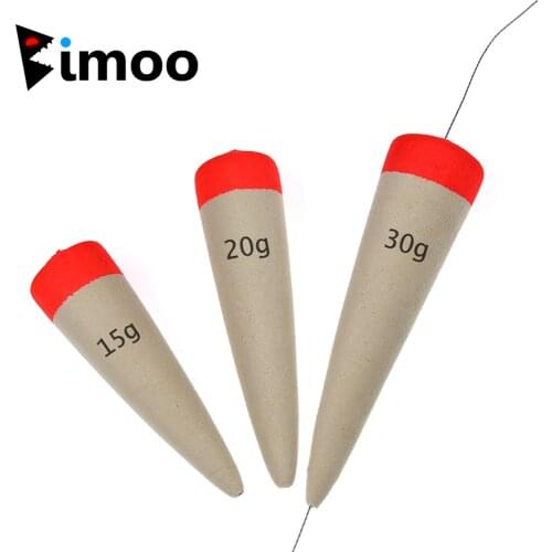 Bimoo 2PCS EVA Foam Inline Bobber Float 15g 20g 30g Buoyancy Saltwater Catfish Pike Live Bait Fishing Float Rig Accessories