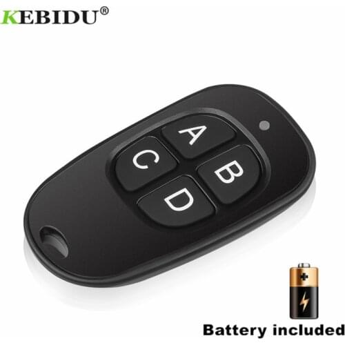 Kebidu 433MHz Wireless Remote Control 4 Keys Copy Remote Control Cloning Garage Door Remote Control Duplicator Key Universal