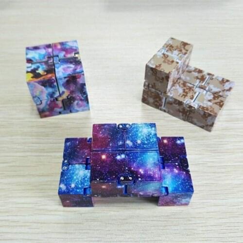 Unzip Toy Autism Anti Stress Relief Creative Infinite Cube Magic Cube Office Flip Cubic Puzzle Stop Stress Reliever Autism Toys